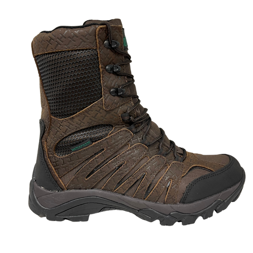 Men's 8" Waterproof Side Zipper Brown Hunting Boot - 1022 - Shop Genuine Leather men & women's boots online | AdTecFootWear